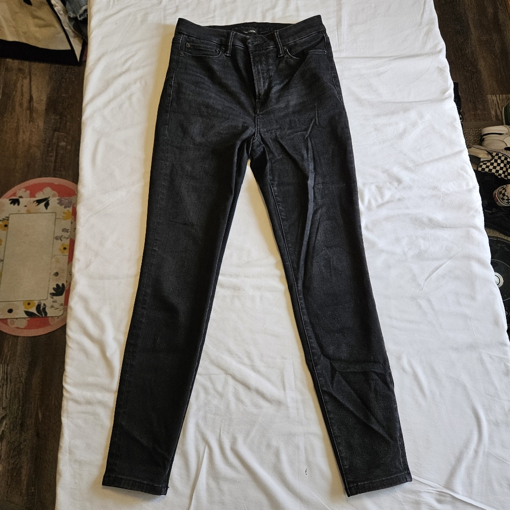 American Eagle BFF Jegging Real Good Black sz S Short